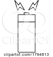 Clipart Cartoon Battery by lineartestpilot