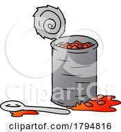 Poster, Art Print Of Clipart Cartoon Can Of Beans