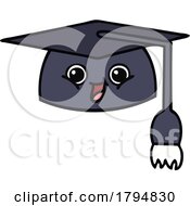 Poster, Art Print Of Clipart Cartoon Happy Graduation Cap