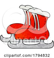 Clipart Cartoon Ice Skates by lineartestpilot
