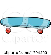 Poster, Art Print Of Clipart Cartoon Skateboard