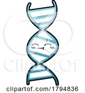 Clipart Cartoon Happy DNA Strand