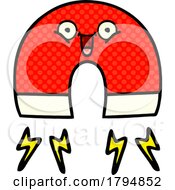 Clipart Cartoon Happy Magnet by lineartestpilot
