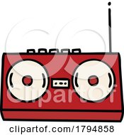 Clipart Cartoon Stereo by lineartestpilot