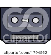 Clipart Cartoon Cassette Tape by lineartestpilot
