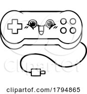 Poster, Art Print Of Clipart Cartoon Happy Video Game Controller Character