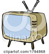 Clipart Cartoon Television by lineartestpilot