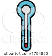 Poster, Art Print Of Clipart Cartoon Thermometer