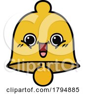 Clipart Cartoon Happy Bell by lineartestpilot