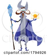 Wizard Spanner Wrench Tool Mascot by Vector Tradition SM