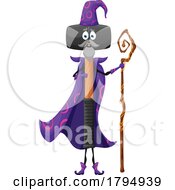 Poster, Art Print Of Wizard Mallet Tool Mascot