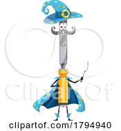 Poster, Art Print Of Wizard Rasp Tool Mascot