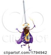 Poster, Art Print Of Screwdriver Tool Wizard Mascot