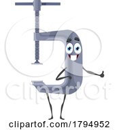 Poster, Art Print Of Clamp Tool Mascot