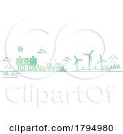 Poster, Art Print Of Wind Turbine Green House Design