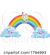 Rainbow And Cloud Mascots by Vector Tradition SM