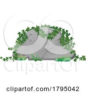 Stone Tablet Sign And Ivy Foliage