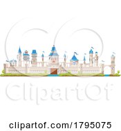 Castle With A Moat by Vector Tradition SM