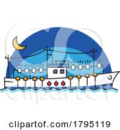 Poster, Art Print Of Boat At Night