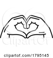 Poster, Art Print Of Hands Forming Heart