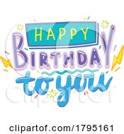 Poster, Art Print Of Happy Birthday Greeting