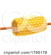 Poster, Art Print Of Corn On The Cob With Butter