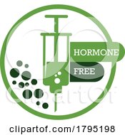 Green Syringe Hormone Free Icon