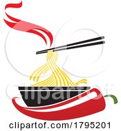 Poster, Art Print Of Spicy Noodles