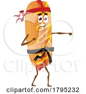 Poster, Art Print Of Pirate Hot Dog Food Mascot