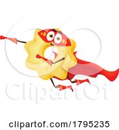 Poster, Art Print Of Super Hero Stelle Macaroni Food Mascot