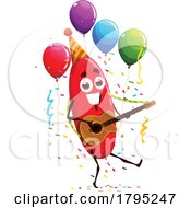 Poster, Art Print Of Party Barberry Food Fruit Mascot
