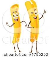 Poster, Art Print Of Casarecce Pasta Food Mascots