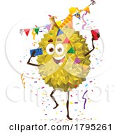 Poster, Art Print Of Party Durian Food Fruit Mascot