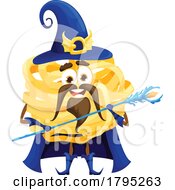 Wizard Tagliatelle Pasta Food Mascot