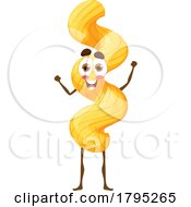 Poster, Art Print Of Cavatappi Pasta Food Mascot