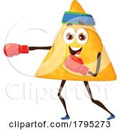Poster, Art Print Of Boxing Tortilla Chip Food Mascot