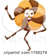 Pinwheel Cookie Food Fruit Mascot