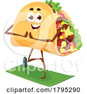 Yoga Taco Food Mascot