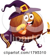WItch Hazelnut Food Mascot by Vector Tradition SM