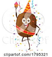 Party Kiwi Food Fruit Mascot by Vector Tradition SM