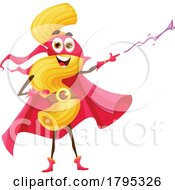 Super Hero Cavatappi Pasta Food Mascot