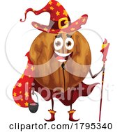 Wizard Walnut Food Mascot