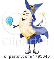 Poster, Art Print Of Wizard Cashew Nut Food Mascot