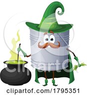 Poster, Art Print Of Wizard Canned Food Mascot