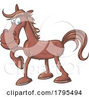 Poster, Art Print Of Cartoon Horse
