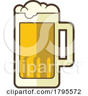 Poster, Art Print Of Icon Of Beer In A Mug