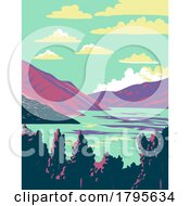 Deer Creek State Park In Wasatch County Utah USA WPA Art Poster by patrimonio