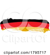 Poster, Art Print Of Paint Brush German Flag