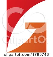 Poster, Art Print Of Red And Orange Rectangular Letter G Icon