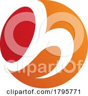 Red And Orange Circle Shaped Letter H Icon